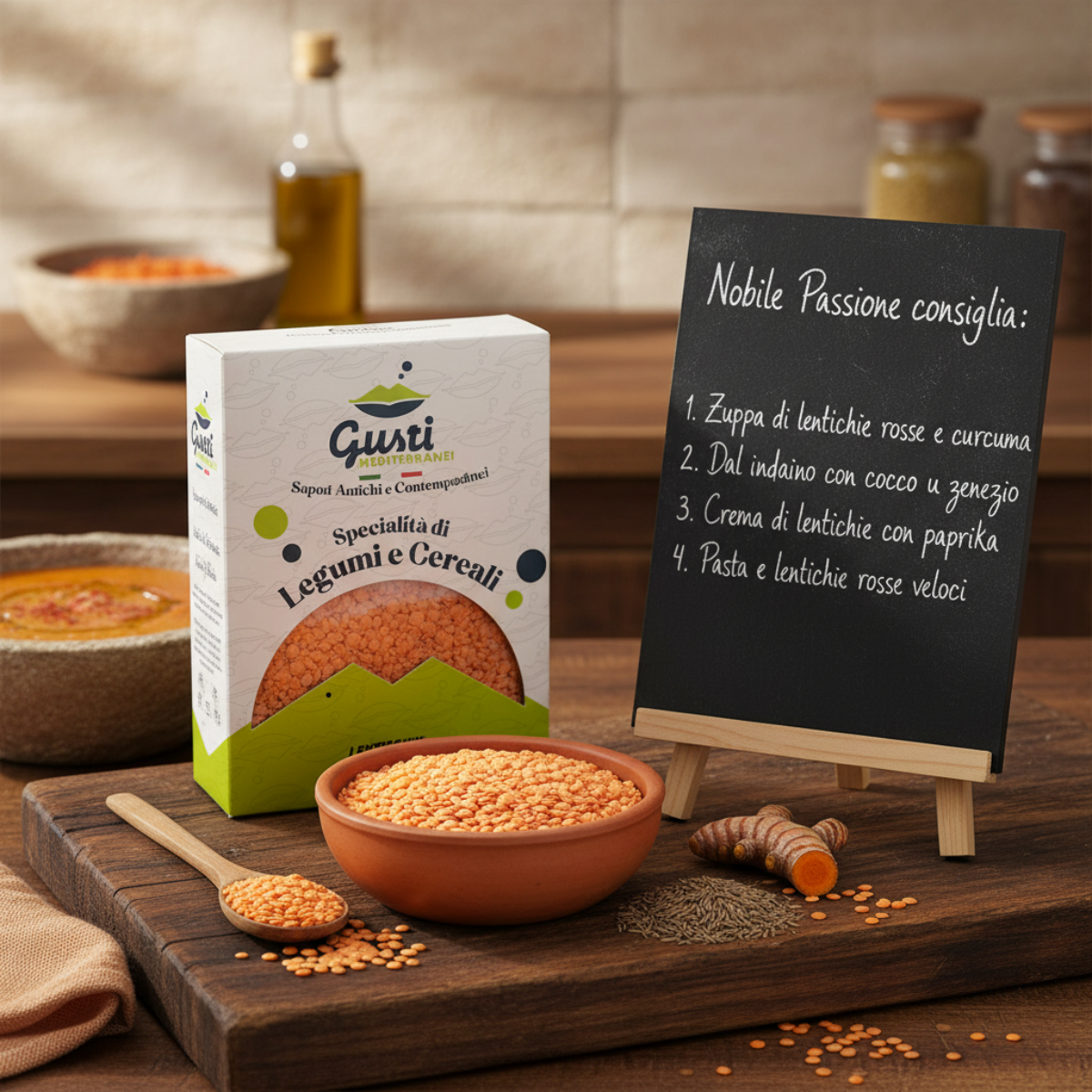 Lenticchie Rosse Decorticate — Frame Snack Board