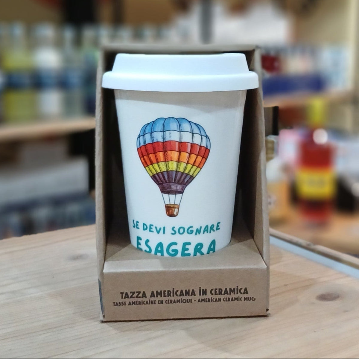 Tazza in ceramica "Mongolfiera" Soorprendimi