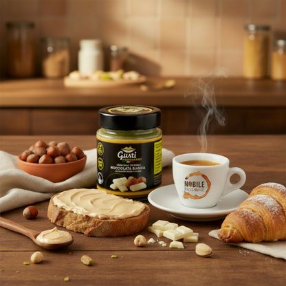 Nocciolata Bianca - Crema dorata/avorio corretta