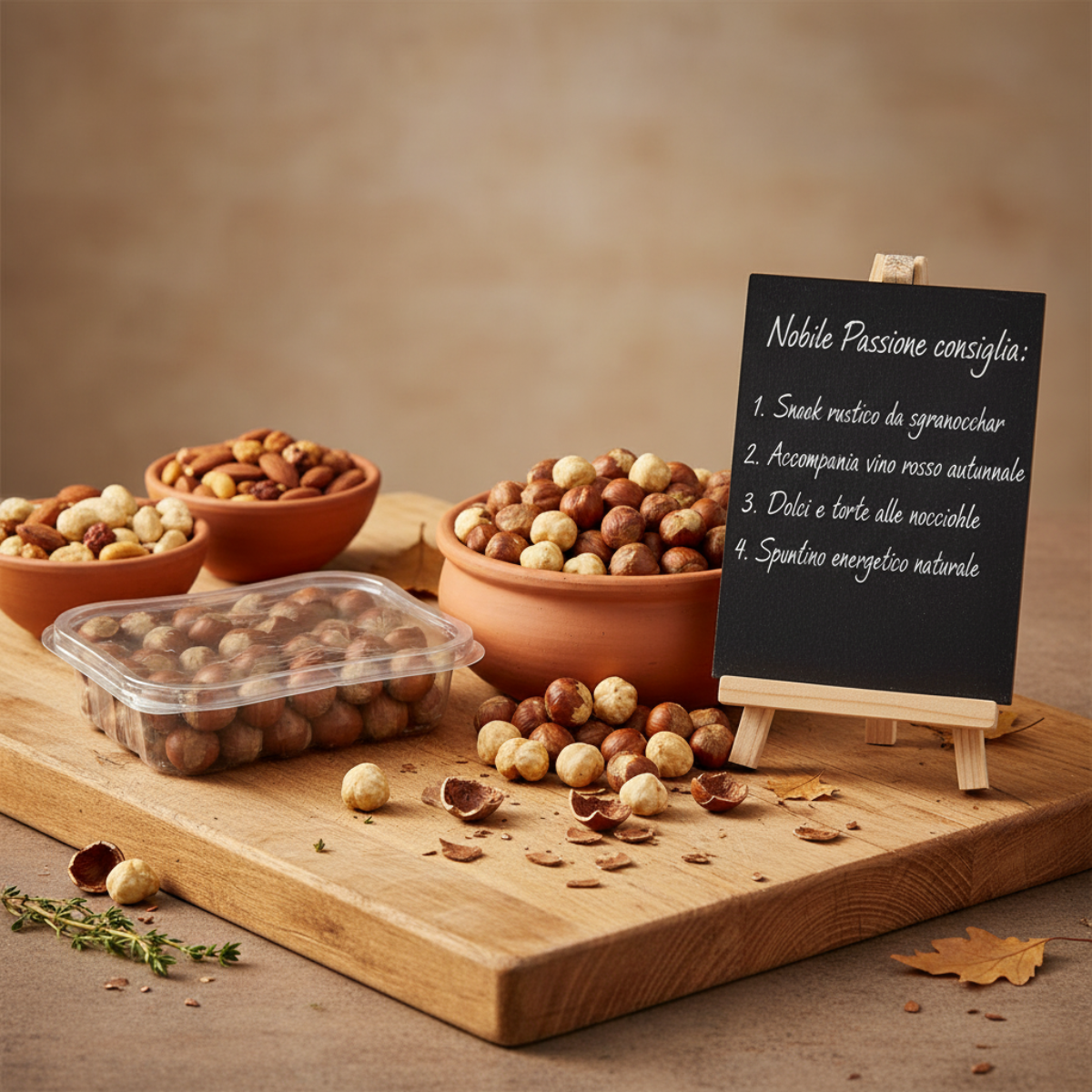 Nocciole in Guscio Tostate — Frame Snack Board