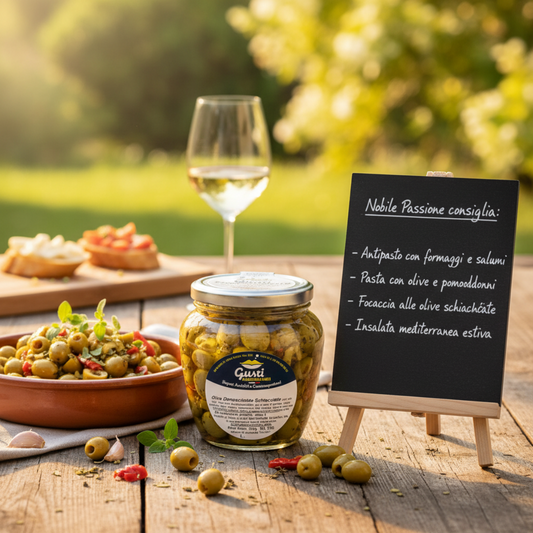 Olive Denocciolate Schiacciate — Frame Editoriale