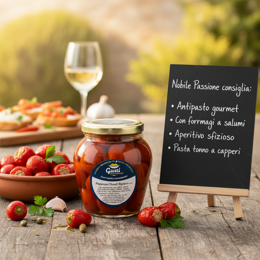Peperoni Tondi Ripieni — Frame ardesia corretta