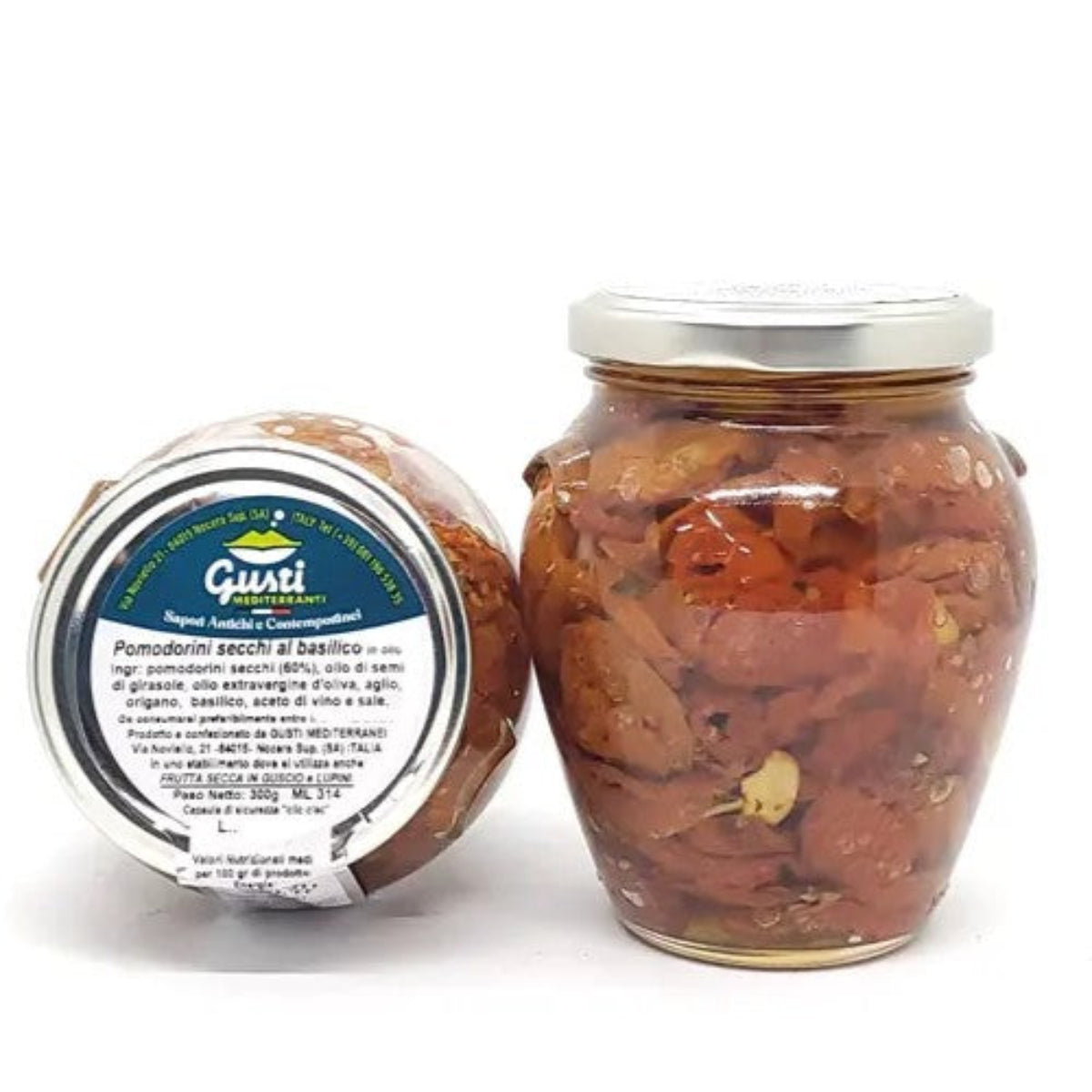 Pomodorini secchi al basilico 314 ML Gusti Mediterranei