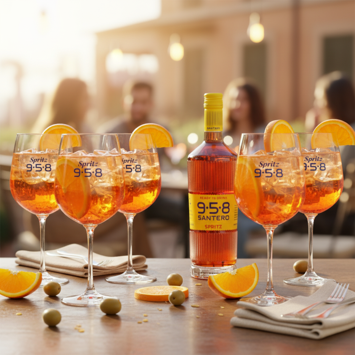 Set 6 Calici in Vetro Santero 958 Spritz – Aperitivo terrazza