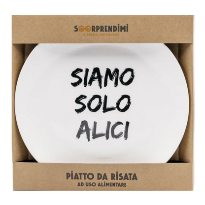 Piatto in ceramica "Siamo solo alici" Soorprendimi