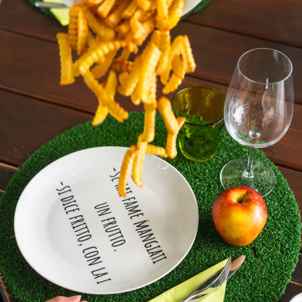 Piatto in ceramica "Fritto" Soorprendimi