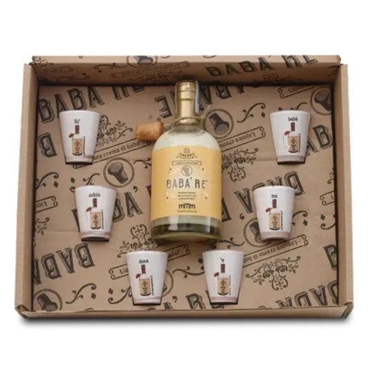 Box Babà Re 50cl + Set bicchierini