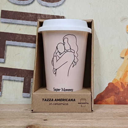 Tazza in ceramica "Super Mommy" Soorprendimi