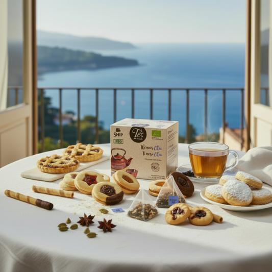 Tè Nero Chai Bio Ship - Golfo di Salerno con bustine piramidali