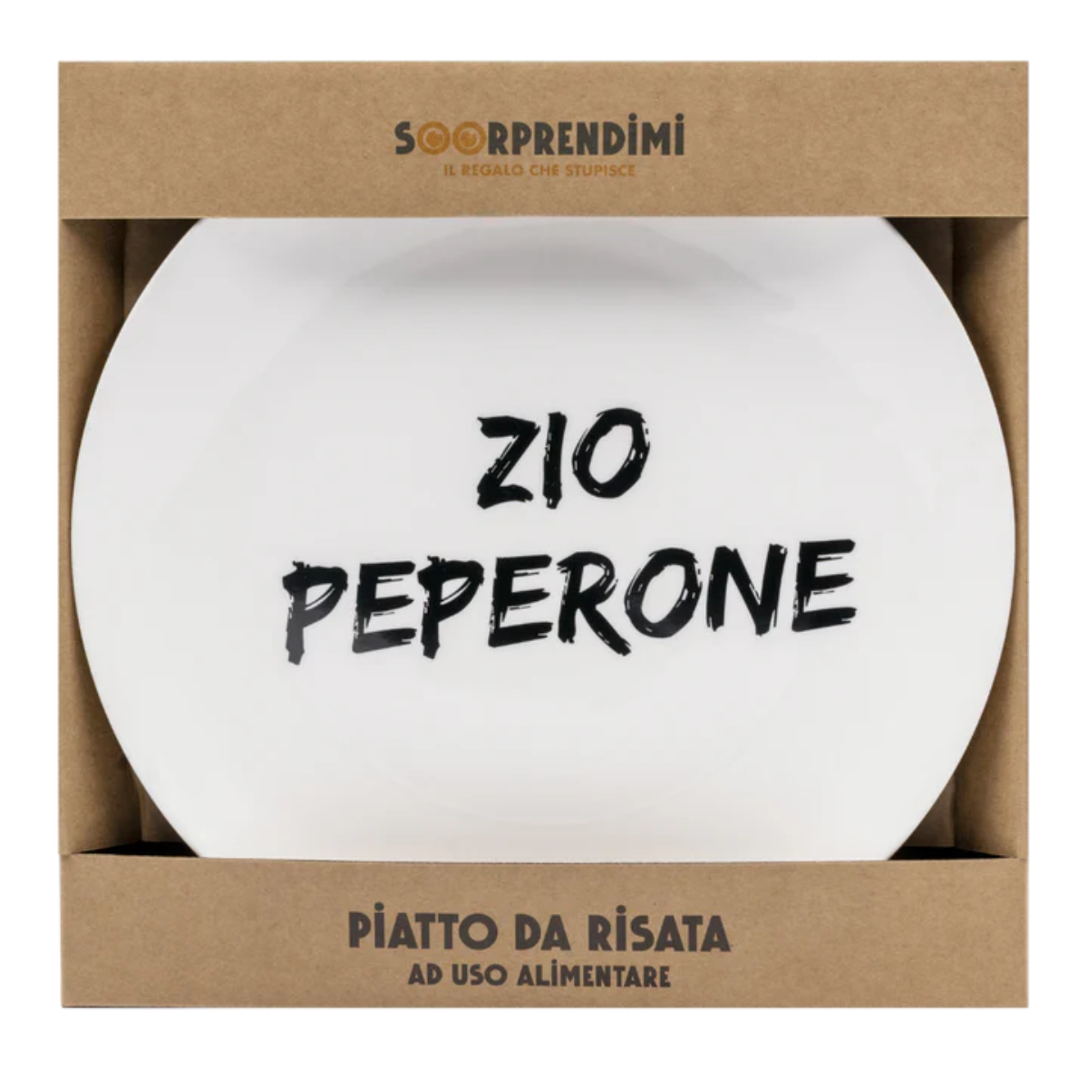 Piatto in ceramica "Zio Peperone" Soorprendimi